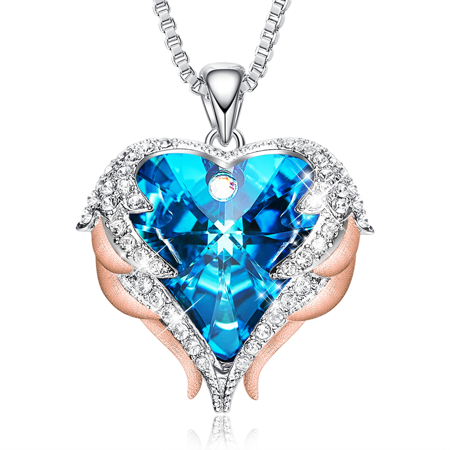 25 style Designer necklace Crystal Necklaces Designer Jewelry Heart of the Ocean necklace Women Wedding Jewelry Love Gifts Luxurious birthday and Chri - view 6
