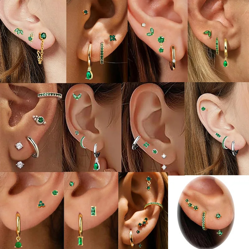 3 Pairs 20G Tiny Cartilage Earrings Stud Small Second Hole Screw Flat Back Piercing Tragus Hlelix Piercings Hoop Ear For Women 250424