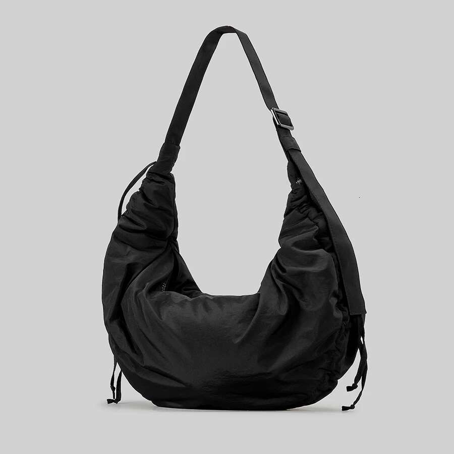 Designer Bag 2025 Fashion Ruched Half Moon Women Shoulder Bags Designer Nylon Hobos Crossbody Bag Casual Large Capacity Shipping Purses 2024 Luxury Ba
