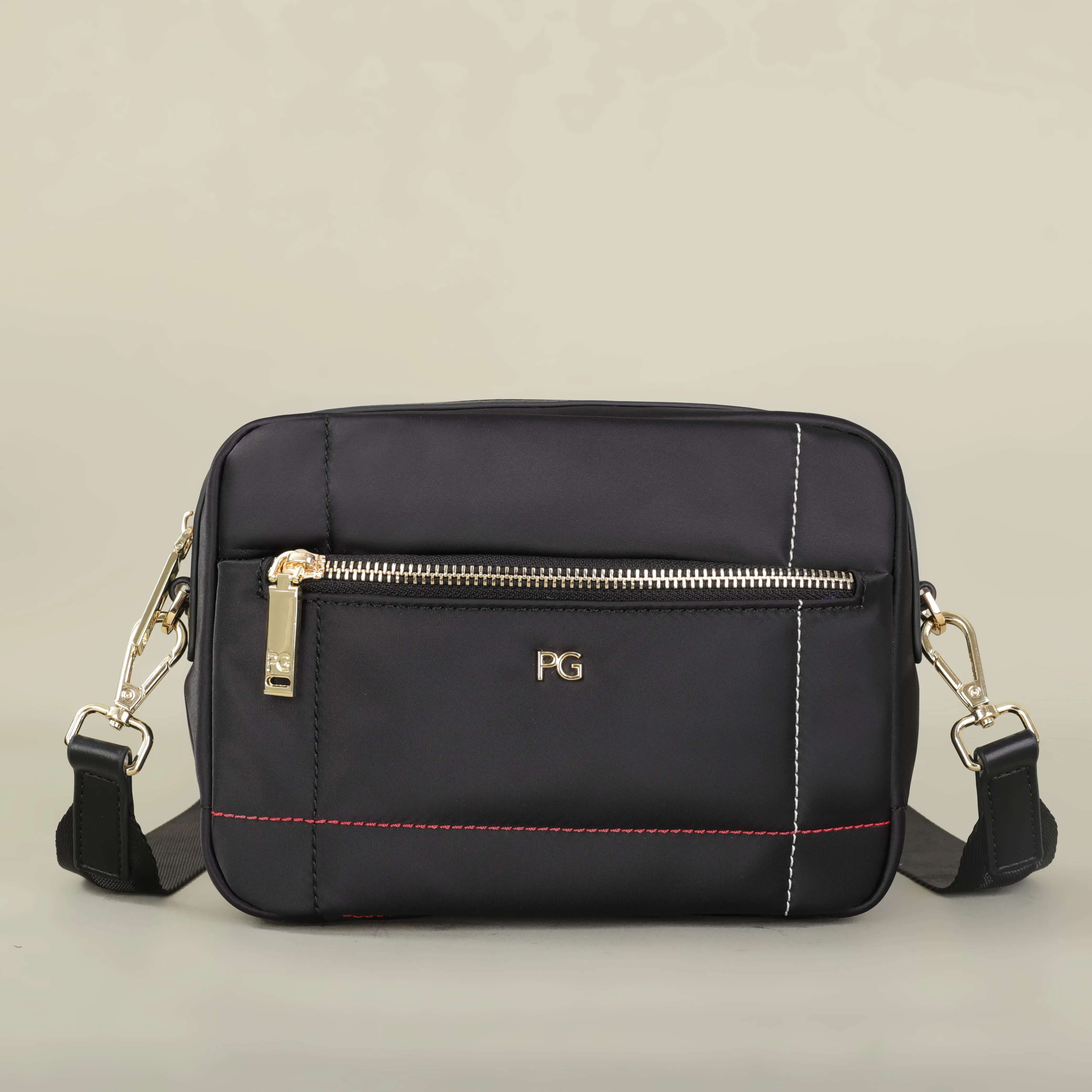 PG Nylon Fabric Multi-Functional Waterproof Folding New Design Fashion Square Crossbody Bag
