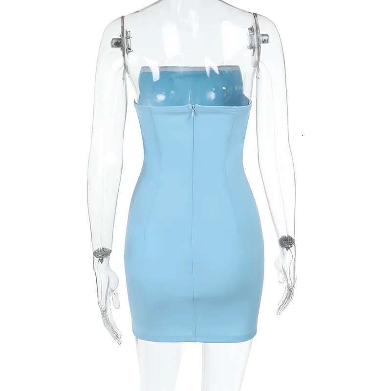 Dongdumaoyi Townlike Slim Bodycon Dress Women Strapless Mini Spring Summer Backless Nightclub Sexy Party Dresses