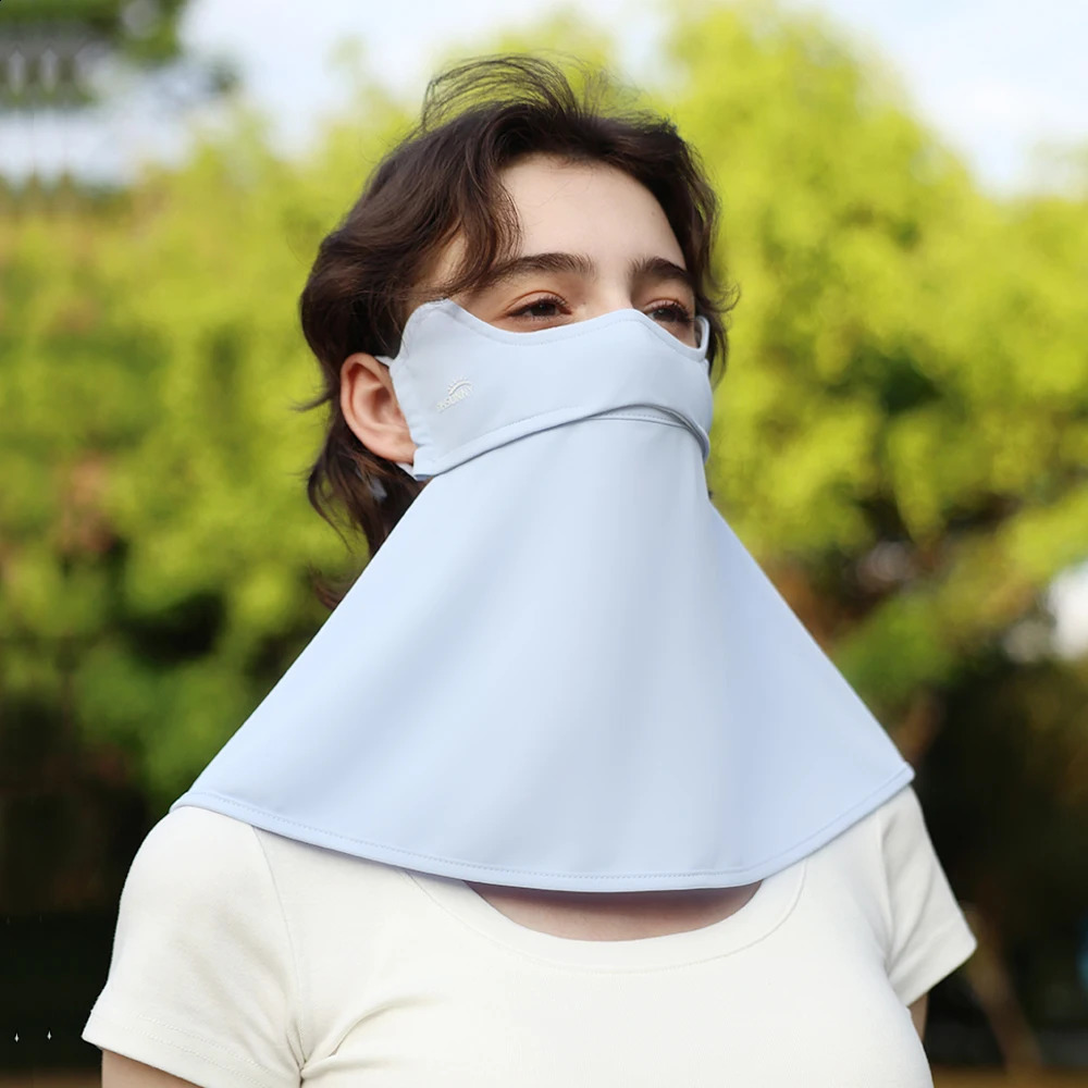 OhSunny Sunscreen Mask with Neck UP000 Outdoor Anti-Dust Sun Protection Cooling Washable Adjustable Breathable Face Cover 250424