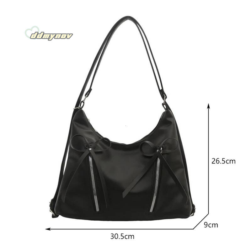Sier Small Bow Pu Leather Shoulder Bags for Women 2025 Summer Designer Fashion Handbags and Purses Trend Crossbody Bag ddmynov