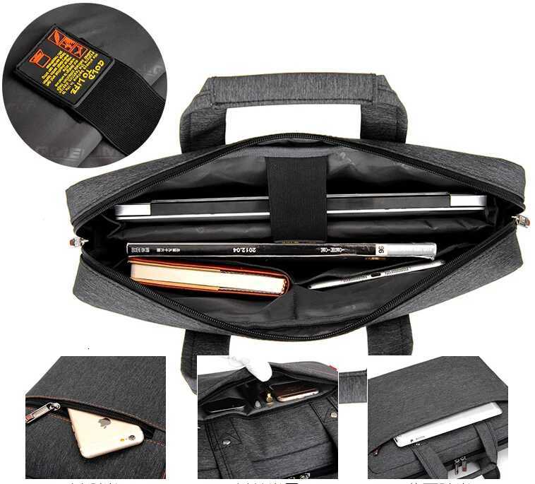 12 13 14 15 156 17 173 Inch Waterproof Shockproof Computer Laptop Notebook Tablet Bags Case Messenger Shoulder for Men WomenT251125