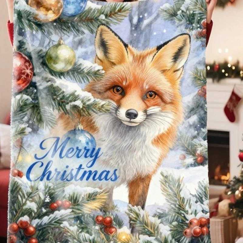 1pcLovely Christmas Animal Blanket Fuzzy Cartoon Blanket for Kids Teens Great New Year Gifts C7ACM251125