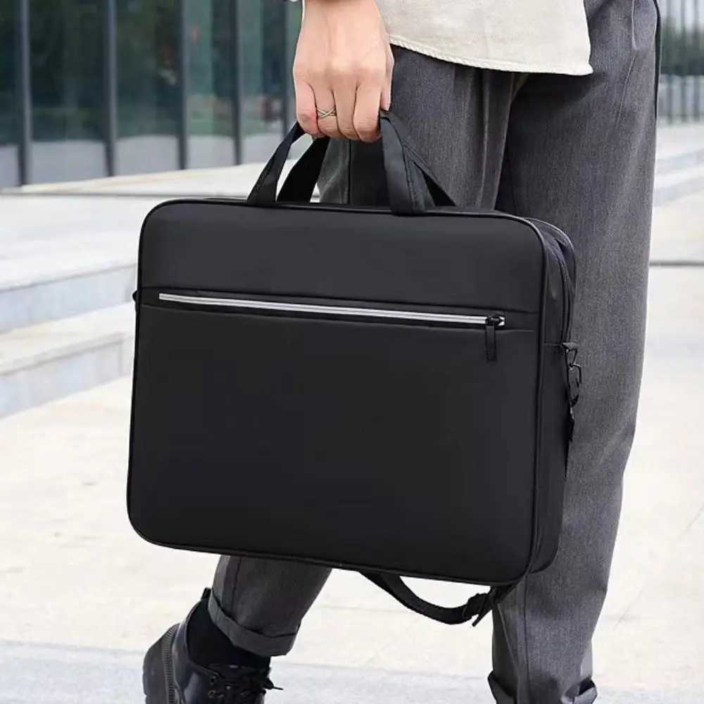 New 14 Inch Laptop Bag Nylon Portable Computer Handbags with Zipper Business Laptop Shoulder HandbagT251125