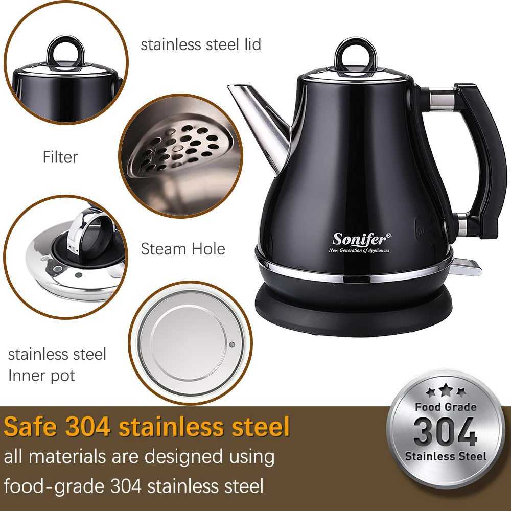 12L Colorful 304 Stainless Steel Electric Kettle 1500W Household 220V Quick Heating Electric Boiling Tea Pot Sonifer C251125