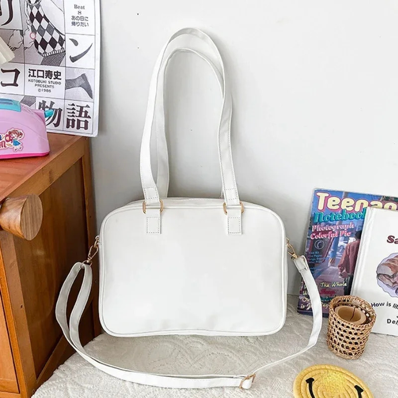Japanese Kawaii Shoulder Bag for Women PU Leather Itabag Transparent Bag JK Tote Bag Handbags Preppy Bag Ita Bag Crossbody Bag 250417