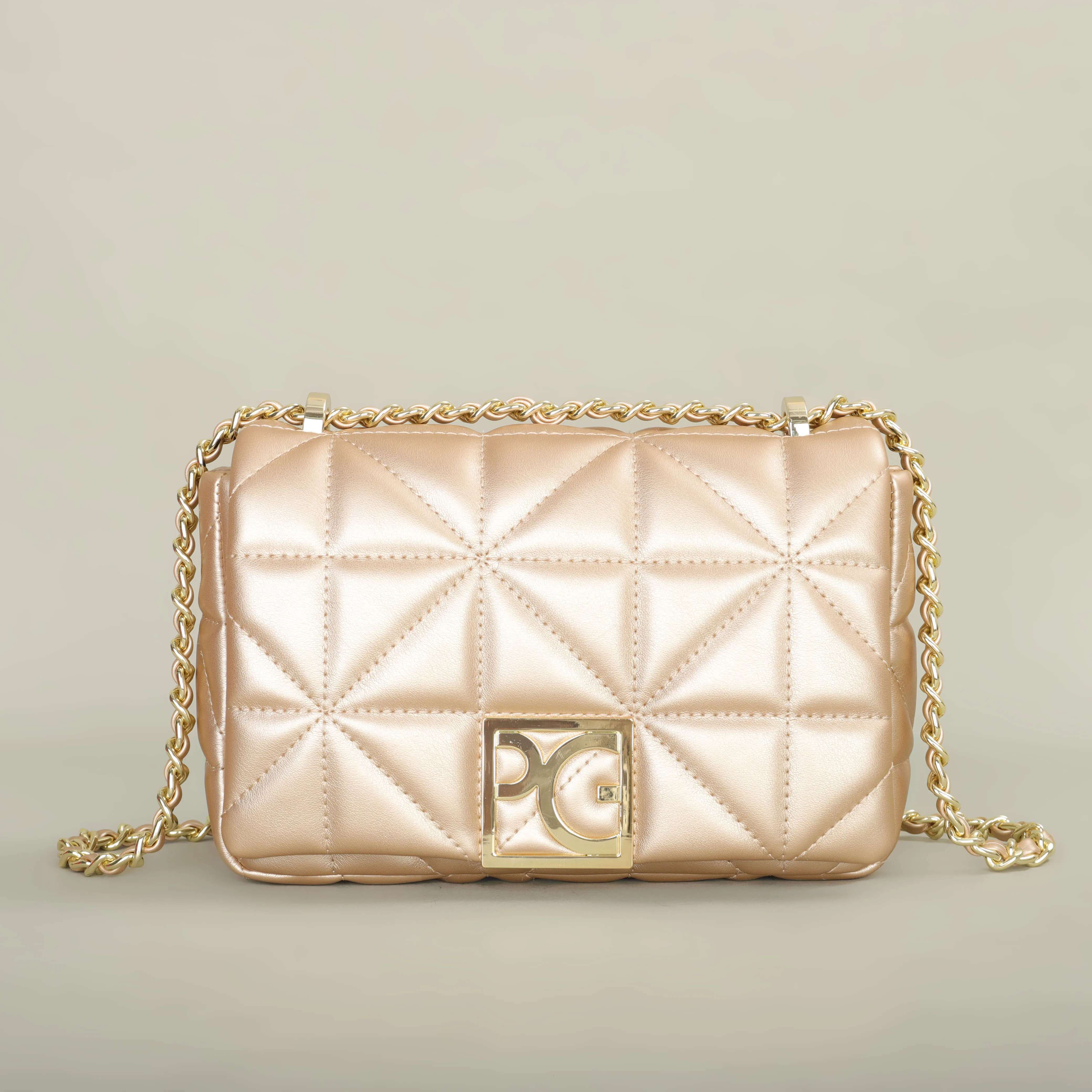 PG Fashion Classic Retro Women's New Design Shoulder Letter PU Material Party Multi Functional Crossbody Bag