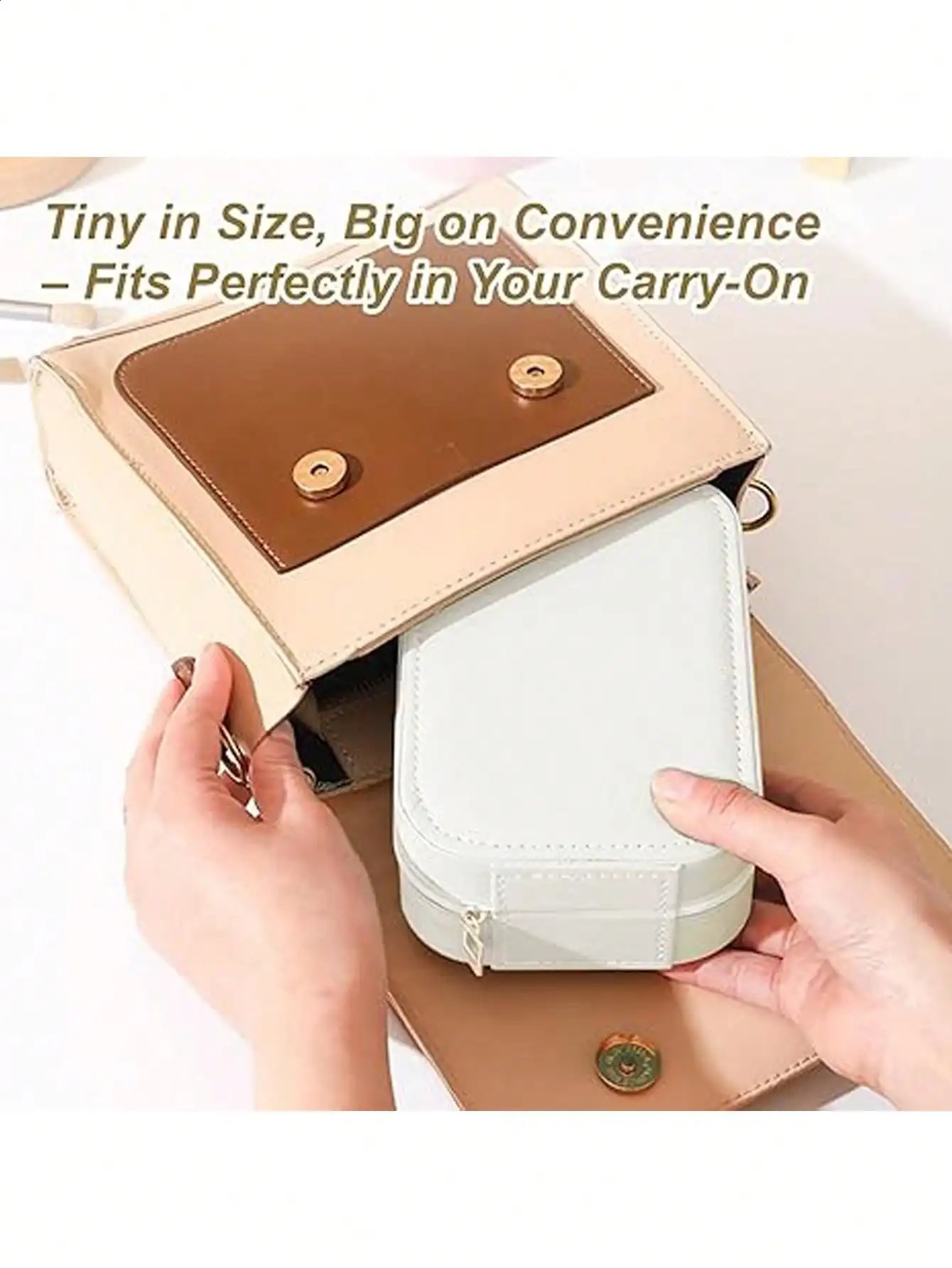 LED Lighted Makeup Bag with Mirror - Rechargeable Travel Cosmetic Organizer Adjustable 3-Color Lighting Jewelry Storage Case 250424