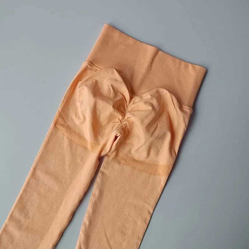 Womens seamless yoga pants gym clothing high waist exercise leg pushing slow jogging fitness leg exerciseC250425