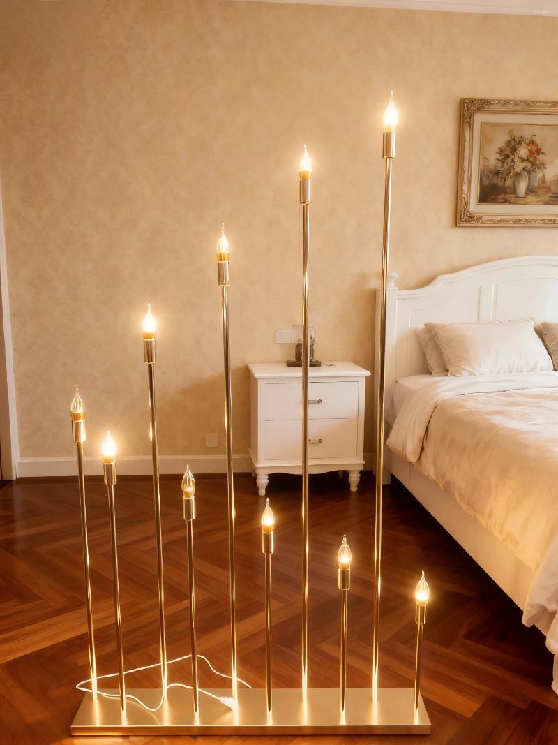 Party Decoration 2pcs 10 Heads Metal Candelabra Candle Holders Electric Wedding Table Centerpiece Road Lead Candelabrum For Home Decor XJ260305