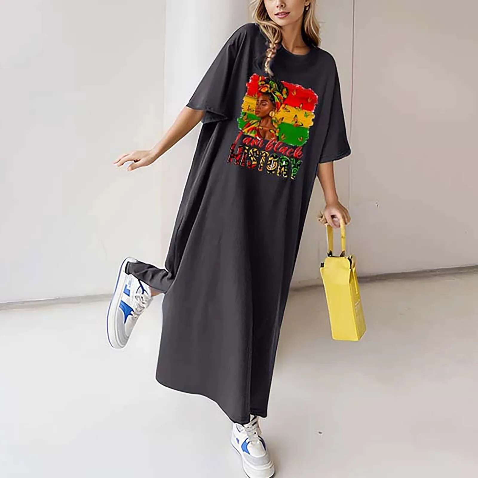 Dongdumaoyi Medium Length Casual Summer Dress New Style Women S Loose Fit Side Slit Tank Fashionable Korean Dresses