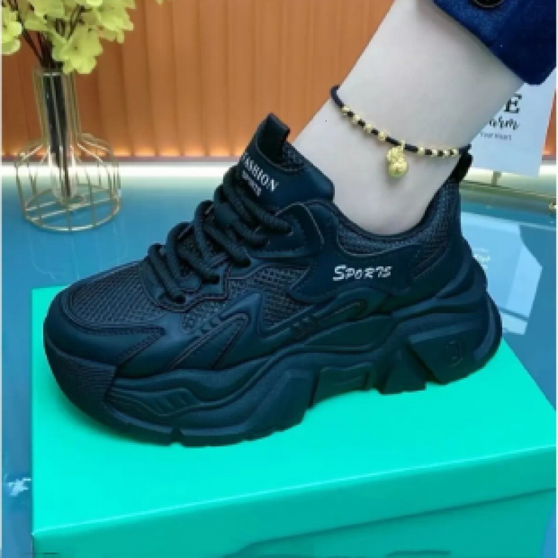 Summer New Dad Thin Breathable Mesh Sports Thick Bottom Height Increasing Women S Shoes Ddmysaturn