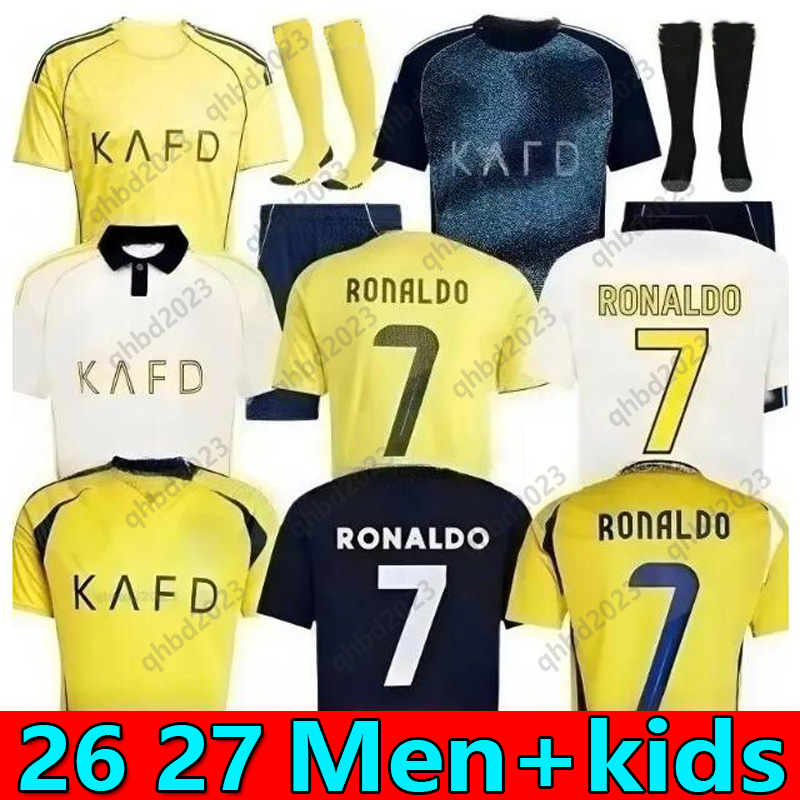 S-4XL Al Nassr FC soccer Jerseys Ronaldo mane JoAo FElix 2025 Home OTAVIO 25 26 COMAN JOAO FELIX Gonzalo Talisca PEDRO Vincent men Football shiirt Al-Nassr FC KIDS