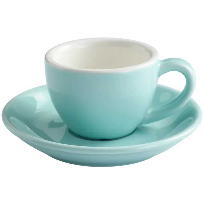 75ml Cappuccino Creative Cup Latte Art Cup Coffee Cup Dish Set European Colored Afternoon Tea Cup Water Cup Espresso Cup Y251125
