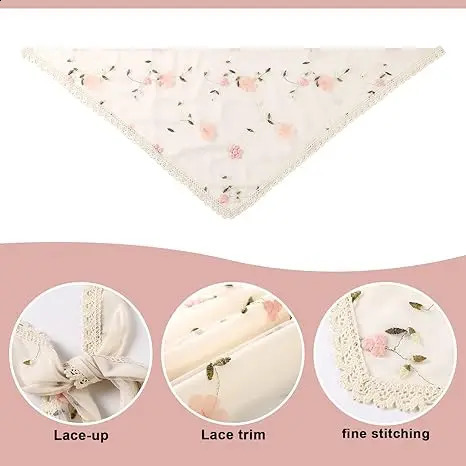 Home>Products>Flower Mesh Hair>Womens Lightweight Triangle Head Scarf>Bohemian Tie>Kerchiefs 250423
