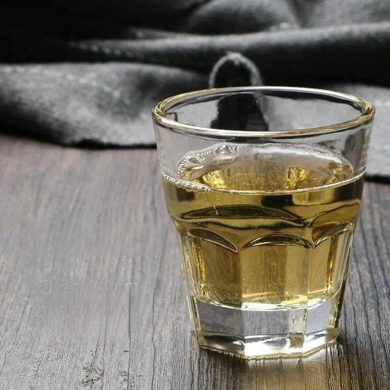 Thickened Glass Cups Beer Mugs Mouthwash Cups Glass Octagonal Cups Transparent Glass Cups Household Glass Tea Cups Whiskey Glass Y251125