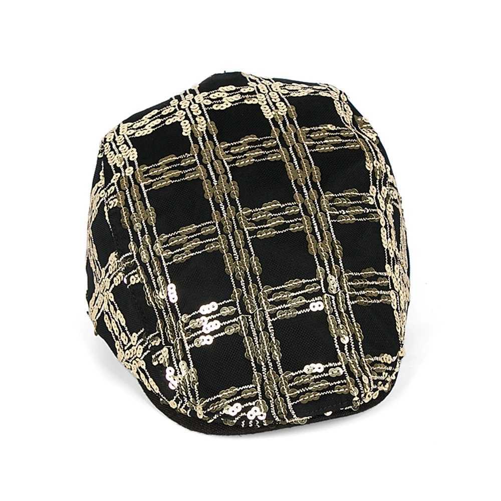 Hiphop Sequined Flat Cap Female Ivy Caps Lady Fashion Driving Hats Adjustable Sun Cap Newsboy Hat Women Summer Beret J251125