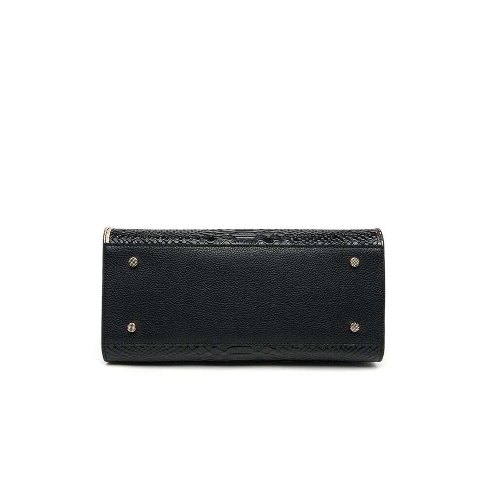 Brand Elegant Single Shoulder Bag Business Women Black Animal Pattern Purses High End#Yc350