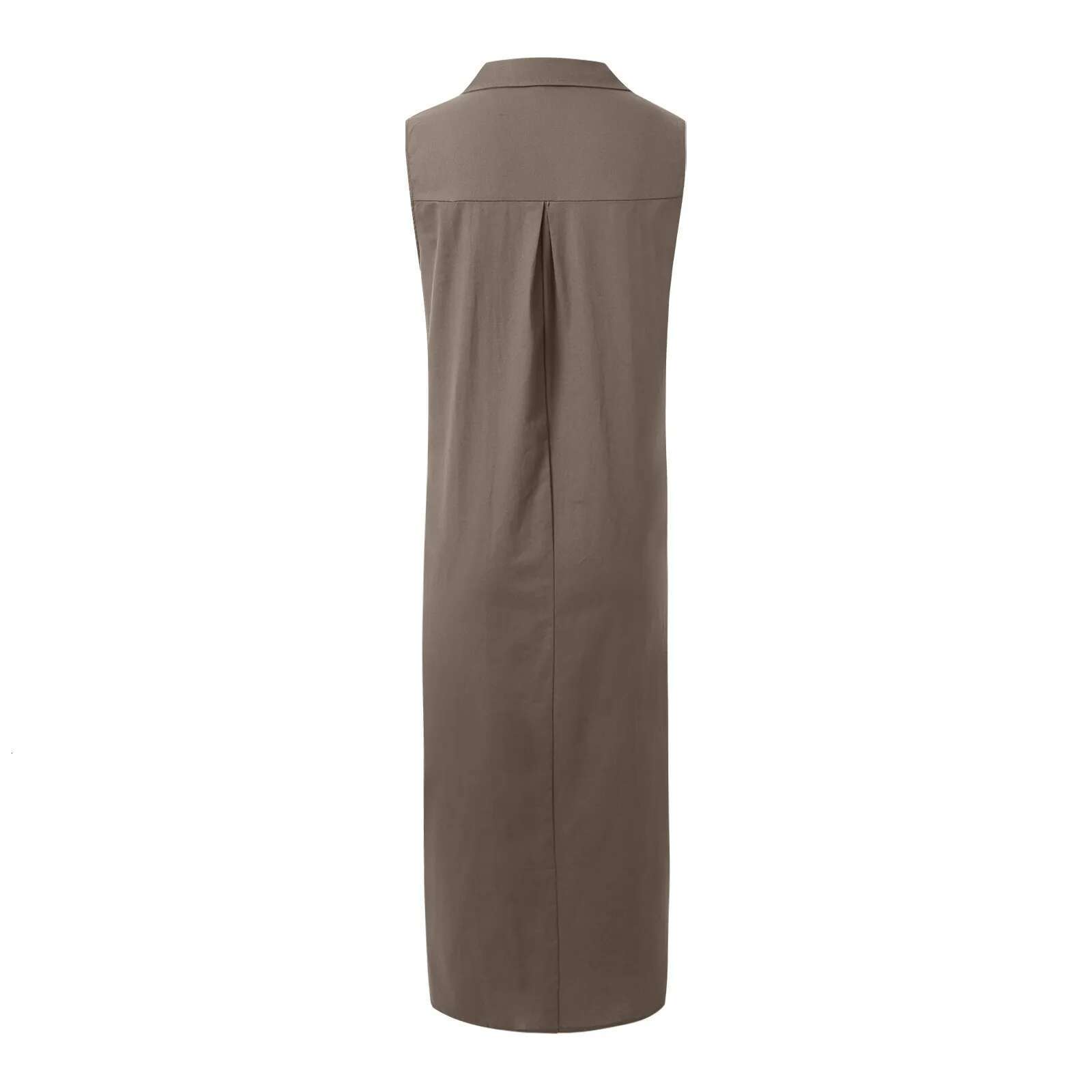 Dongdumaoyi Summer Linen V Neck Women S Sleeveless Tank Dresses New Solid Korean Casual Loose A Line Long Female