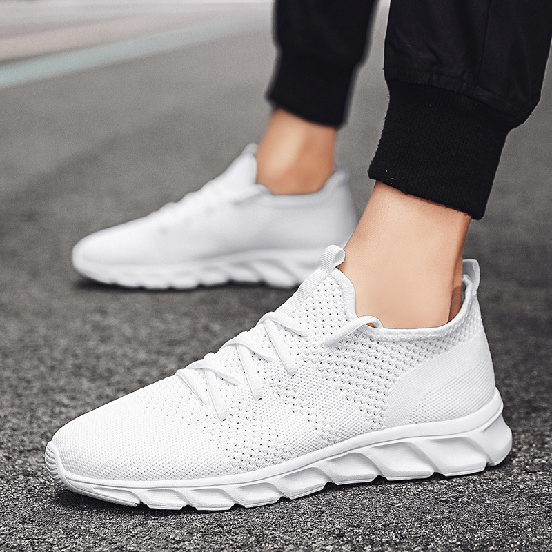 Ddmytiger Men Gym Tennis Athletic Mesh Fashion Sneakers Lightweight Sports Workout Running Casual Shoes Comfortable Footwear Trainers White Women Outd
