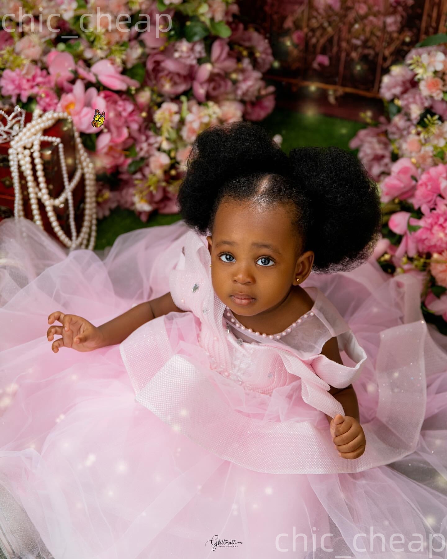 2026 Light Pink Ball Gown Flower Girl Dresses Pearls Crystals Tulle Sheer Neck Little Girl Christmas Peageant Birthday Christening Tutu Dress Gowns ZJ