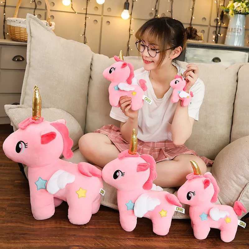 Soft Unicorn Plush Toy Baby Kids Appease Sleeping Pillow Doll Animal Stuffed Plush Toy Birthday Gifts for Girls Children W251125