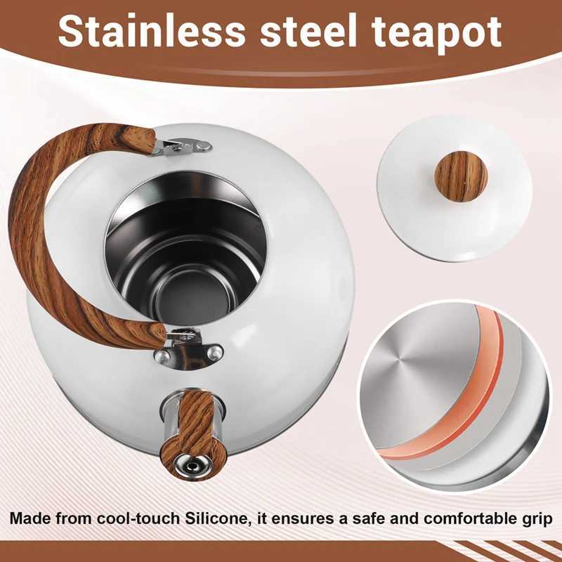 3 L Tea Kettle Stovetop Whistling Stovetop Tea Kettle For Stove TopWith Handle C251125