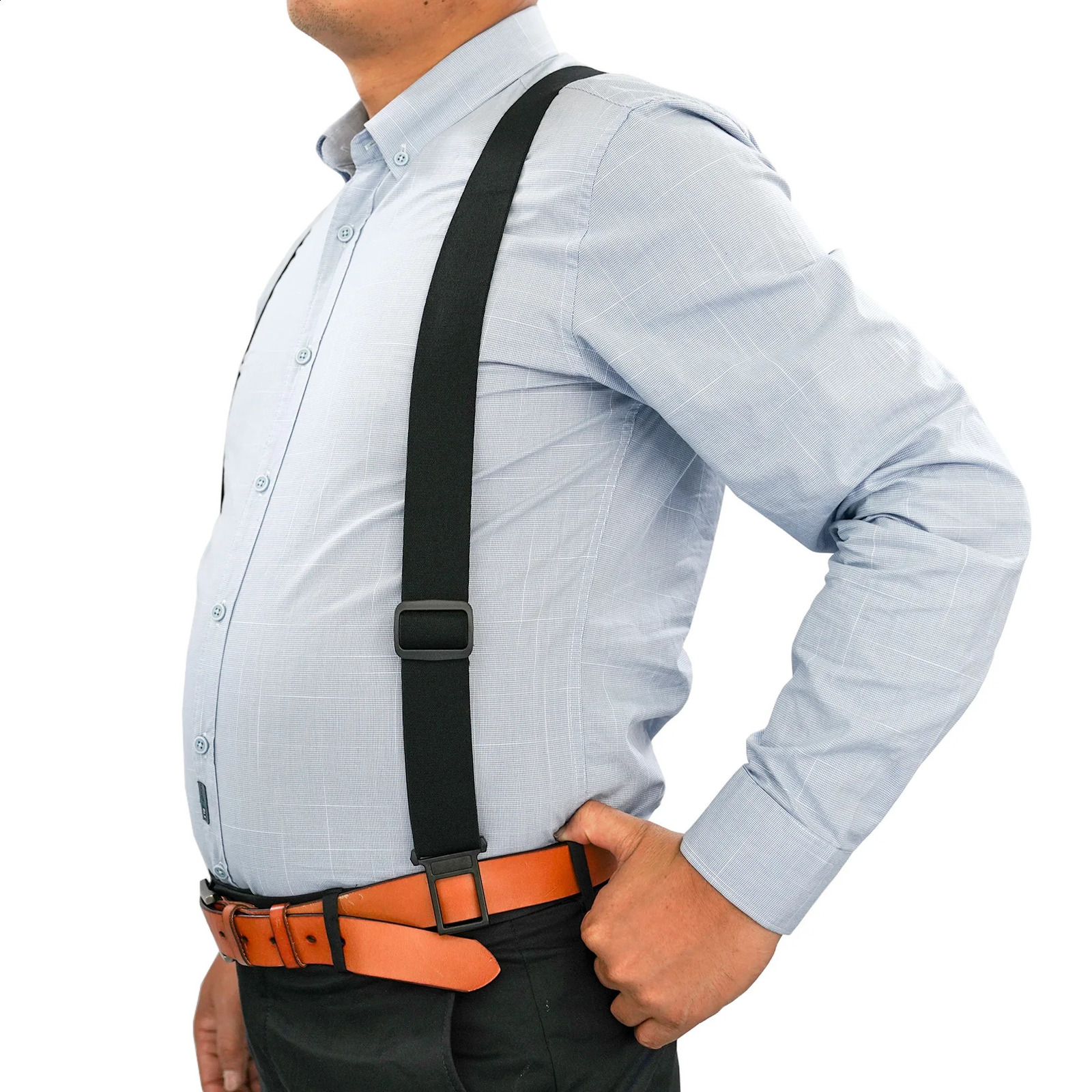 Melo Tough Y Back Suspenders Airport Friendly SuspendersNO Buzz With Plastic Clip 2 Inch Fully Elastic Braces 250425