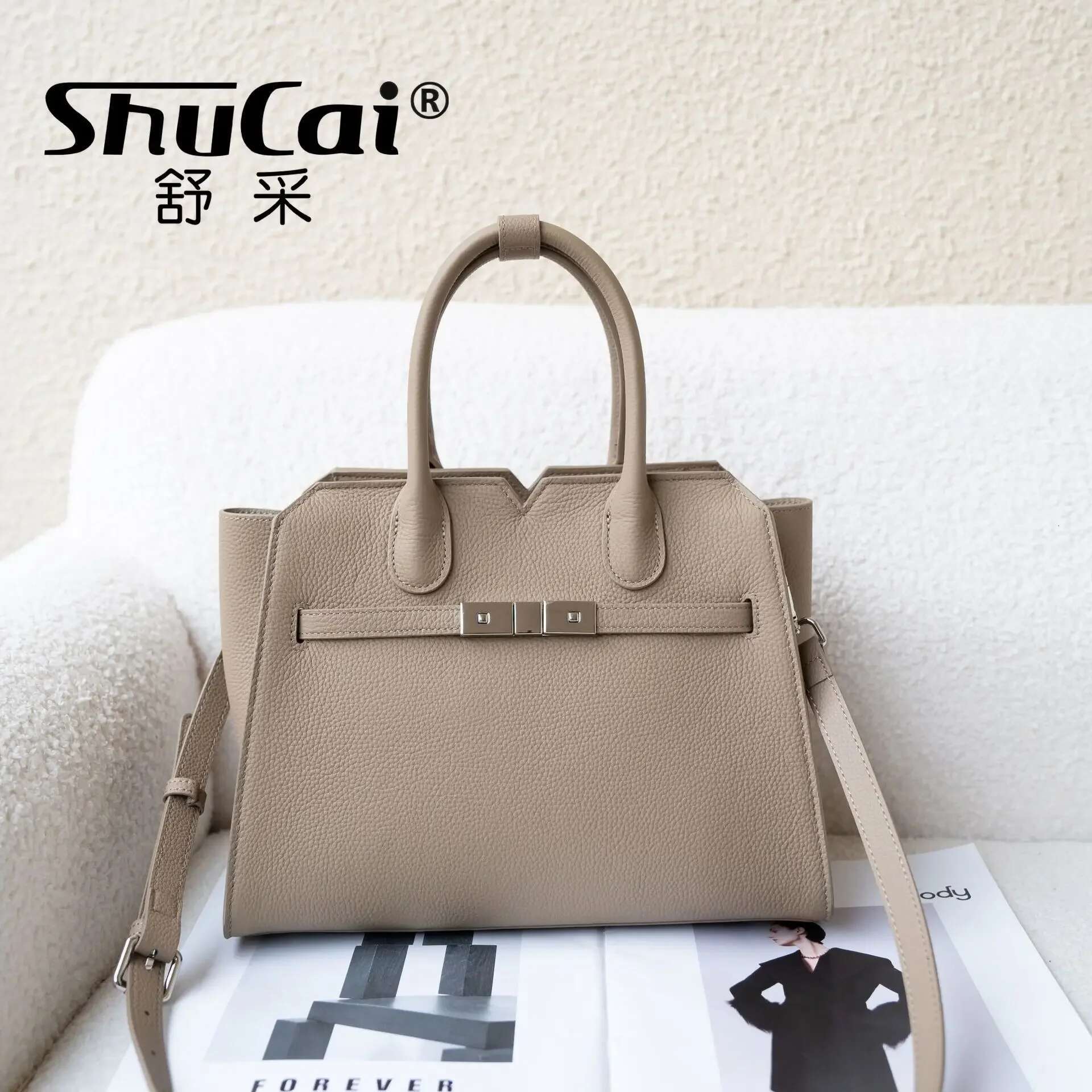 Genuine Leather Shoulder Crossbody Women High Quality Large Capacity Handbag Female Designer Ladies Big Wings Bag