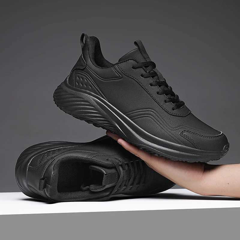 2024 Male Casual Sneakers Outdoor Leather Running Shoes Breathable Walking ShoesMen Fashion Climbing Shoes British Style Z251125