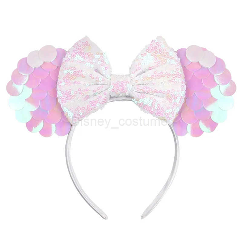 Disney Dazzling headband candy colored bow childrens headband cute Mickey Mouse ear strap entertainment park headband X250425