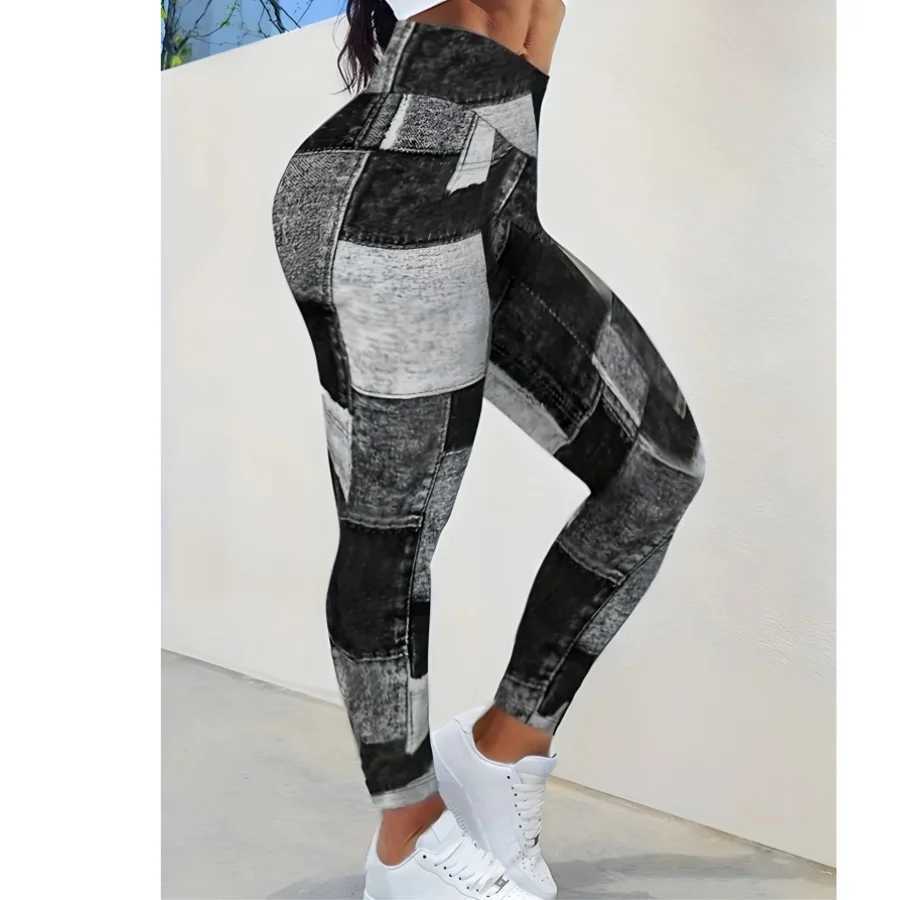 Fitness womens long legs high waisted elastic solid yoga legs gym jogging fast drying push up ultra-thin pants female purchasing agentC250425