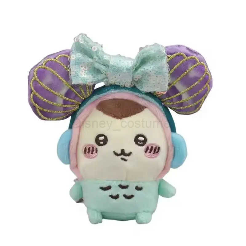 Disney Kawaii Wholesale Labubu Seat Pie Head with Plush Doll Accessories Hair Straps Cute Toy Decoration Gifts Labubu2 Headbands X250425