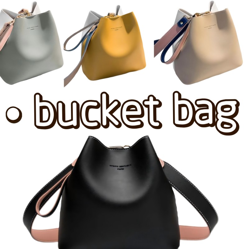 Women's Bucket Handbags: Classic Shoulder Bag, Simple Messenger, Leisure Crossbody Purse New Free Delivery Designer Bag