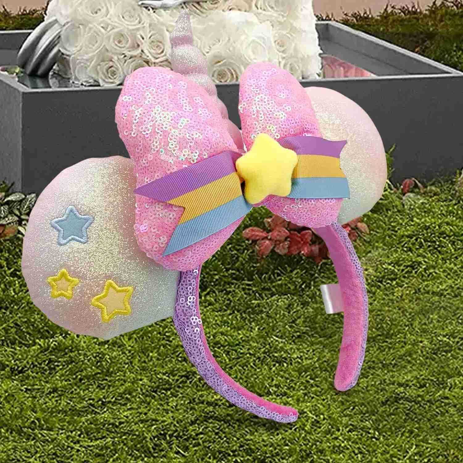 Disney Stevie Ears Hair Band Dumbo Head Band Cute Cartoon Doll Stuffed Hair Band Headpiece Hair Ring Hair Accessories X250425