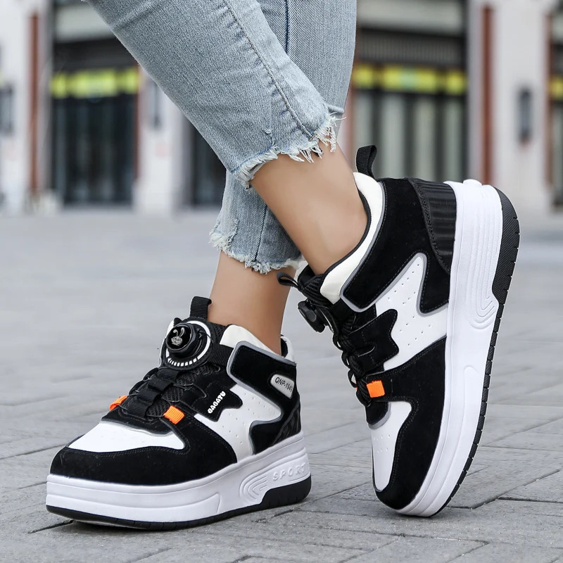 Children Junior Roller Skate Kids Sneakers with Two Girls Wheels Running Adult Casual Boys Shoes size 31-42 251114 XJ260303