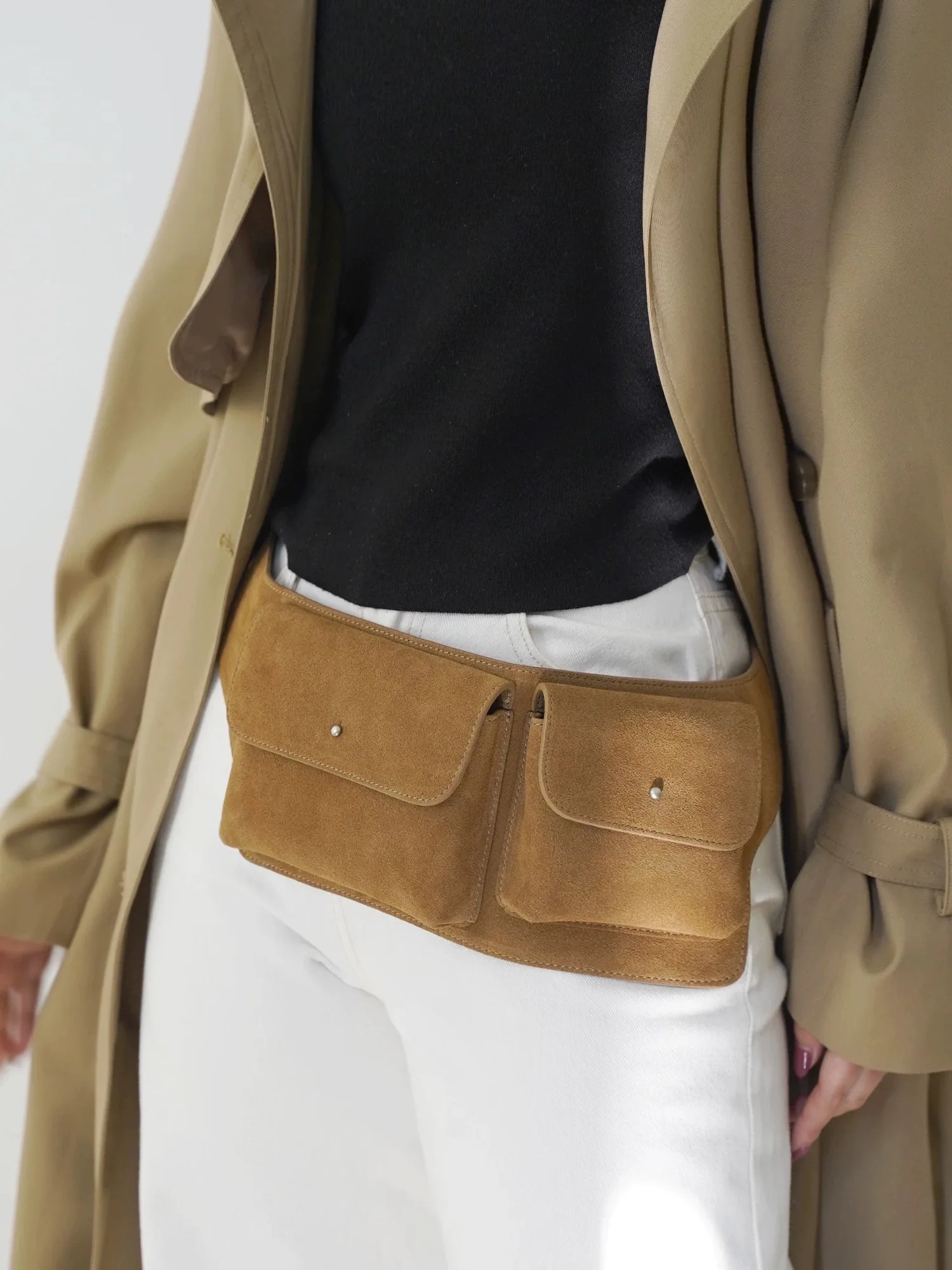 Niche Womens Waist Packs Single Shoulder Handheld PU Casual Womens Bag Coin Purse 251124