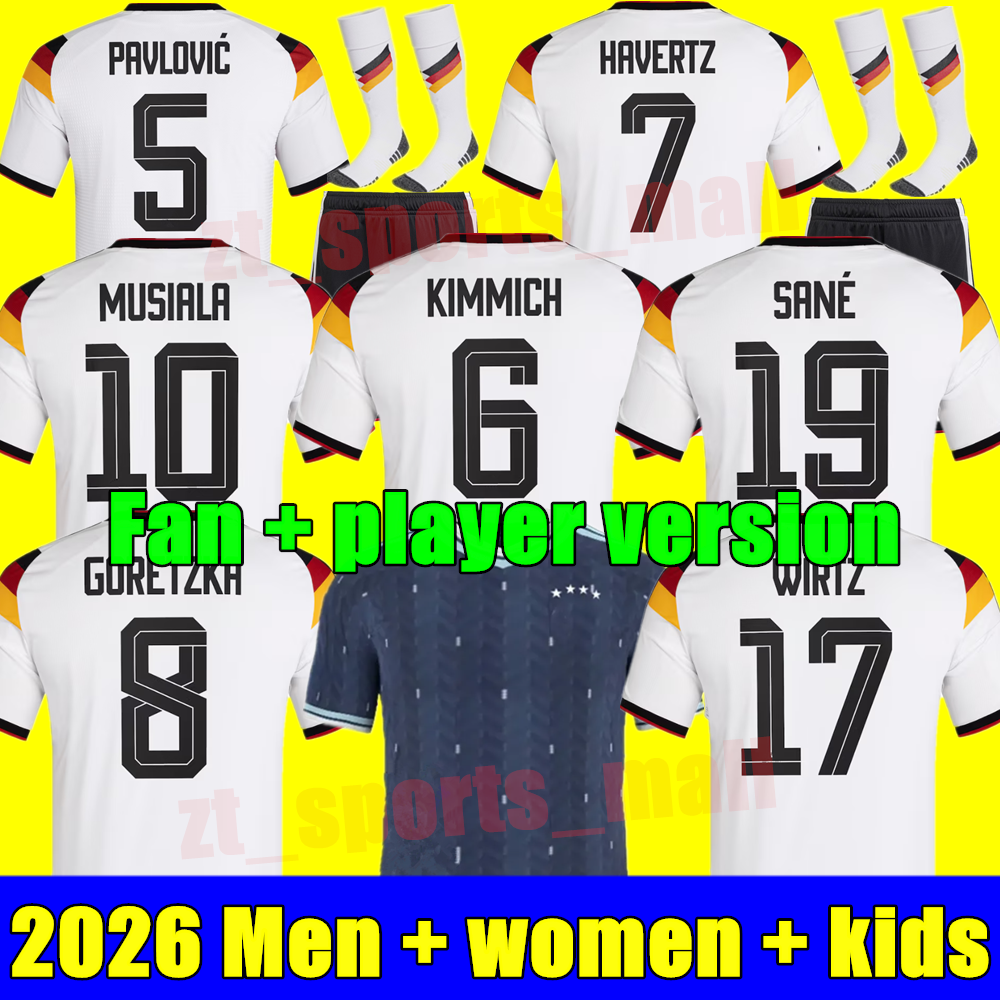 2026 germany World Cup MUSIALA soccer jerseys 25/26 KIMMICH SANE KROOS FULLKRUG football Shirt HAVERTZ MULLER WIRTZ FUHRICH NEUER goalkeeper KIDS KIT uniform