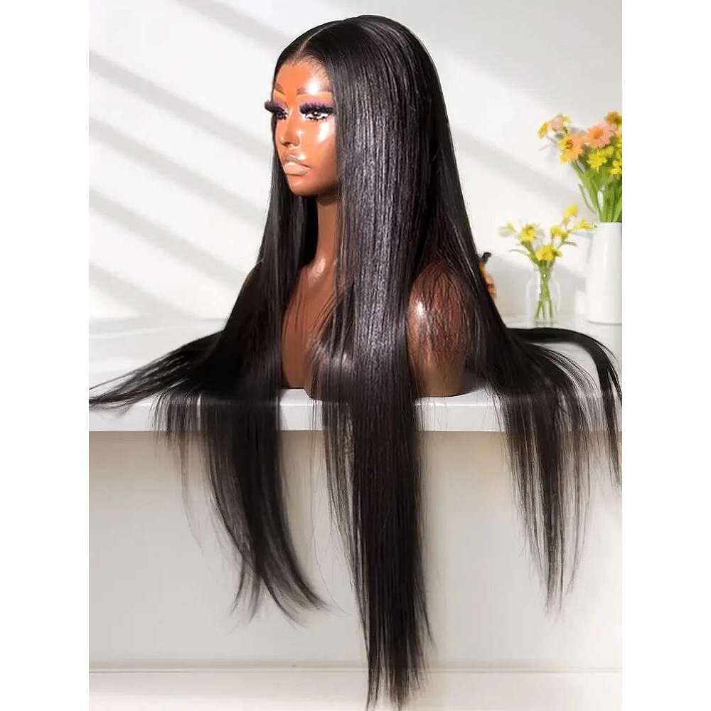 250 300 High Density 13X6 HD Transparent Frontal Wig 30 40 Inch Bone Straight 13X4 Lace Front Human Hair Wigs For Women