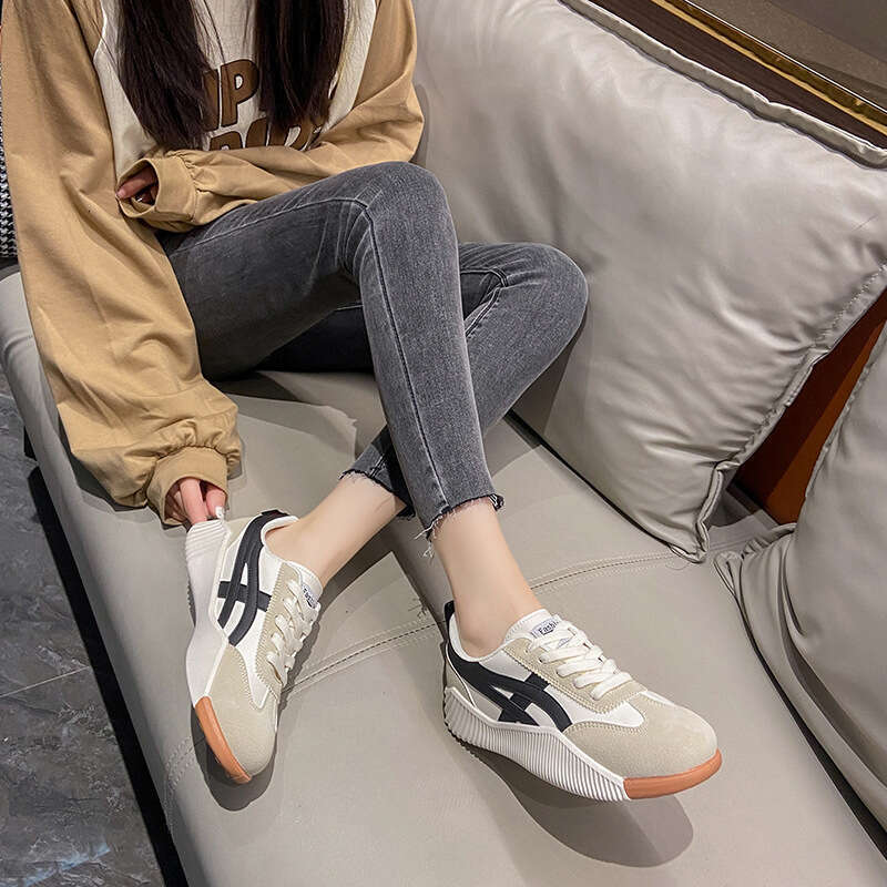 2025 Summer New Korean Flat White Breathable and Casual, Student Board for Women, Running Shoes JH-6617