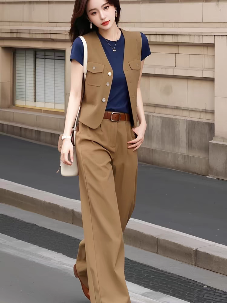 Womens Vest suits dress Vogue Paris Fashion Week Show Customized Fashion Tailored suits M48