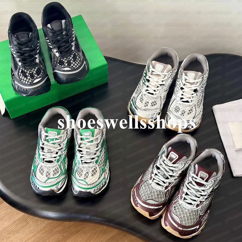 sneaker Designer Sneaker Shoes Men Women Sneakers Sports Breathable Leather Mesh Matching Lace Up Casual Thick Soled Mixed Color Running Shoes Eur 35-46