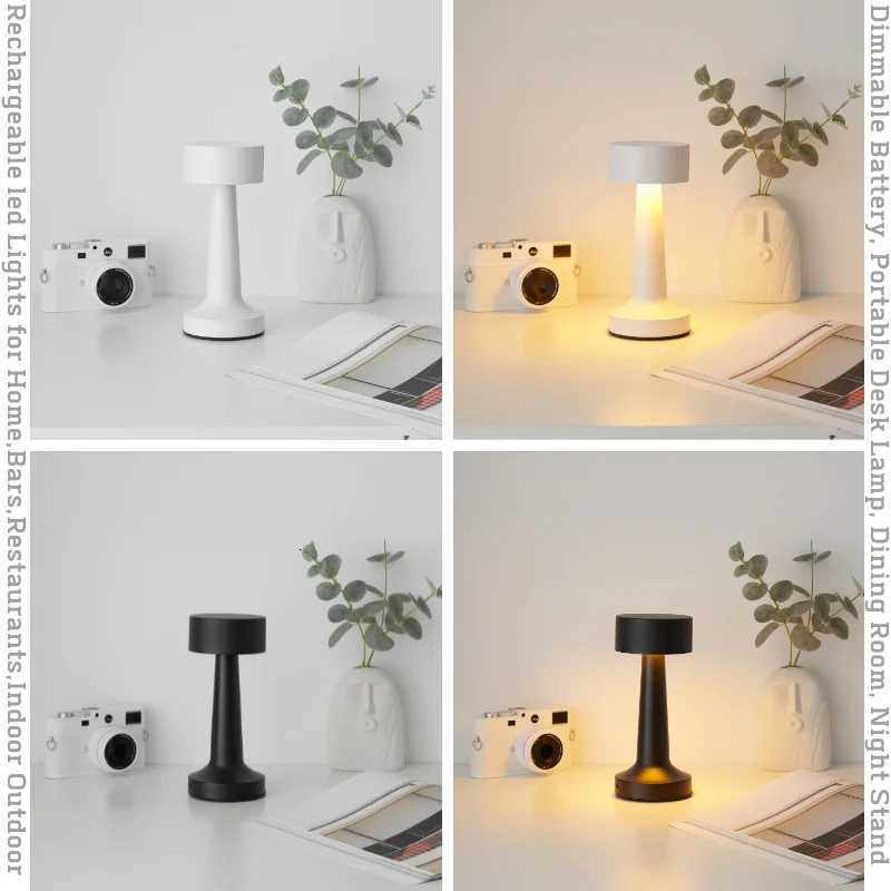 Touch Point Lamp Room LED USB Metal Rechargeable Bedside Decorative Table Lamp Restaurant Bar Desktop Mood Lighting Night LightsM251125