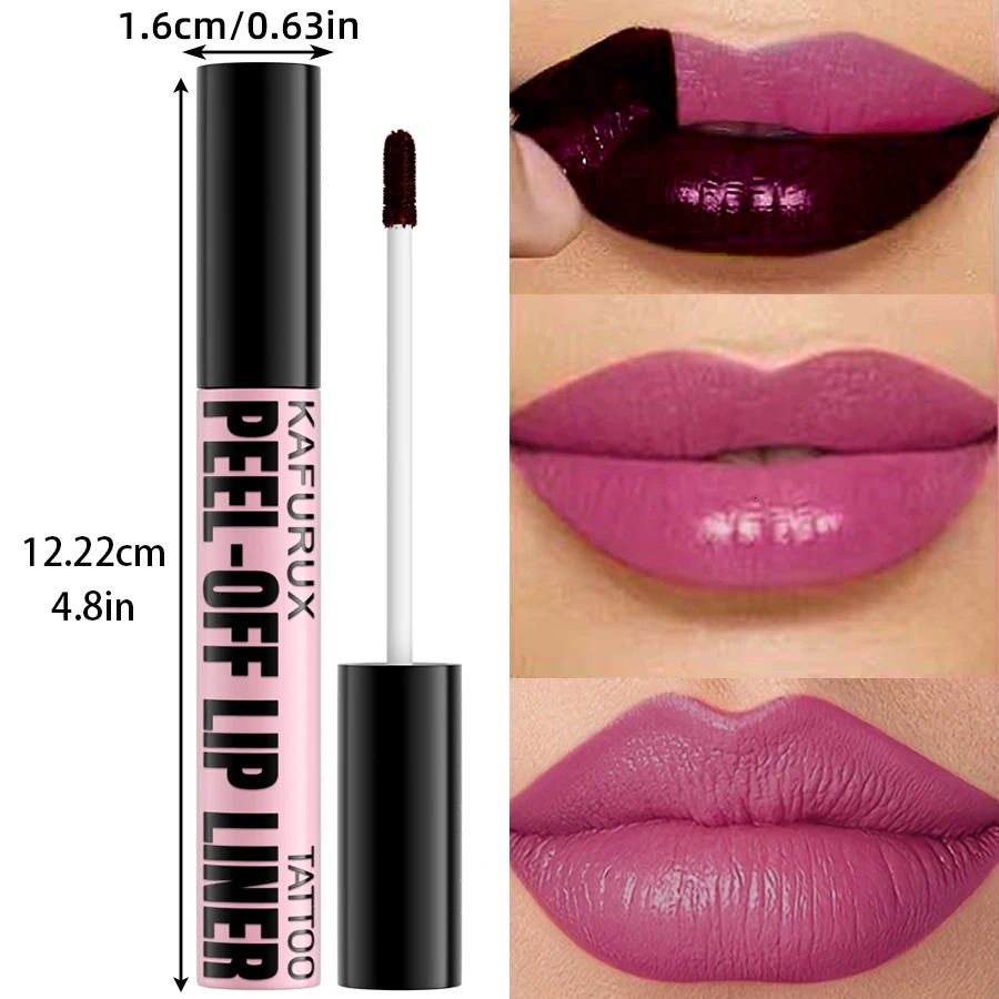 7 Colors Peel Off Lip Stain Reveal Long Lasting Waterproof Pink Lip Tint Transfer Proof Non-stick Cup Natural Makeup Lip Gloss 251125
