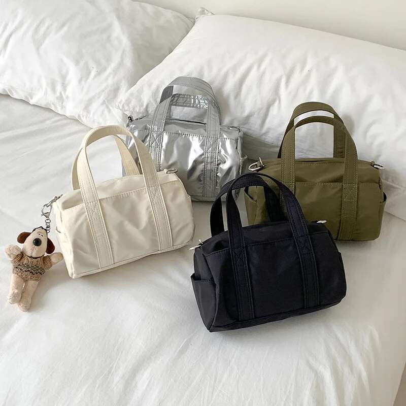 Designer Bag Sier Nylon Single Crossbody Summer Women's Casual Shoulder Tote Bag Cylinder Versatile Highend Fashionable Niche Handbag