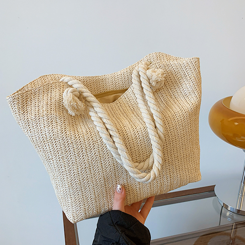 2025 New Designer Bag Free Delivery Designer Shoes By 2024 Women's Large Capacity Beach Tote Beautiful And Fashionable Korean Style Trendy Should