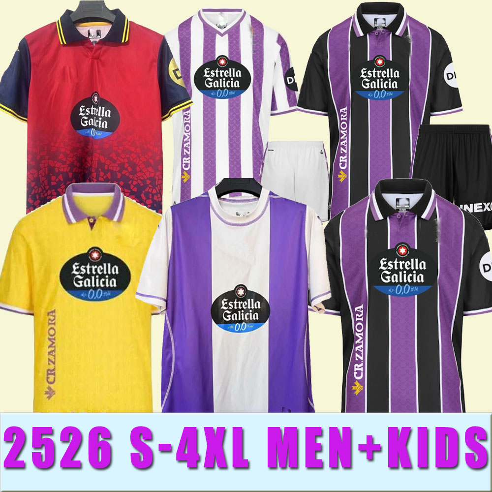 2025 2026 S-4XL ValladolidS AMALLAH Soccer Jerseys 24 25 football men and kids M.SYLLA M.SALISU MORO football shirt