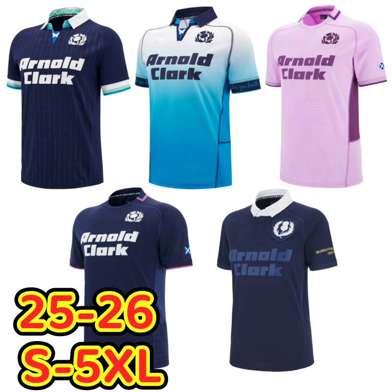 2025 2026 Scotland Welsh rugby jersey 25 26 Ireland Scottish Murrayfield NZ south home away waleSs shirt size S-5XL national team jerseys